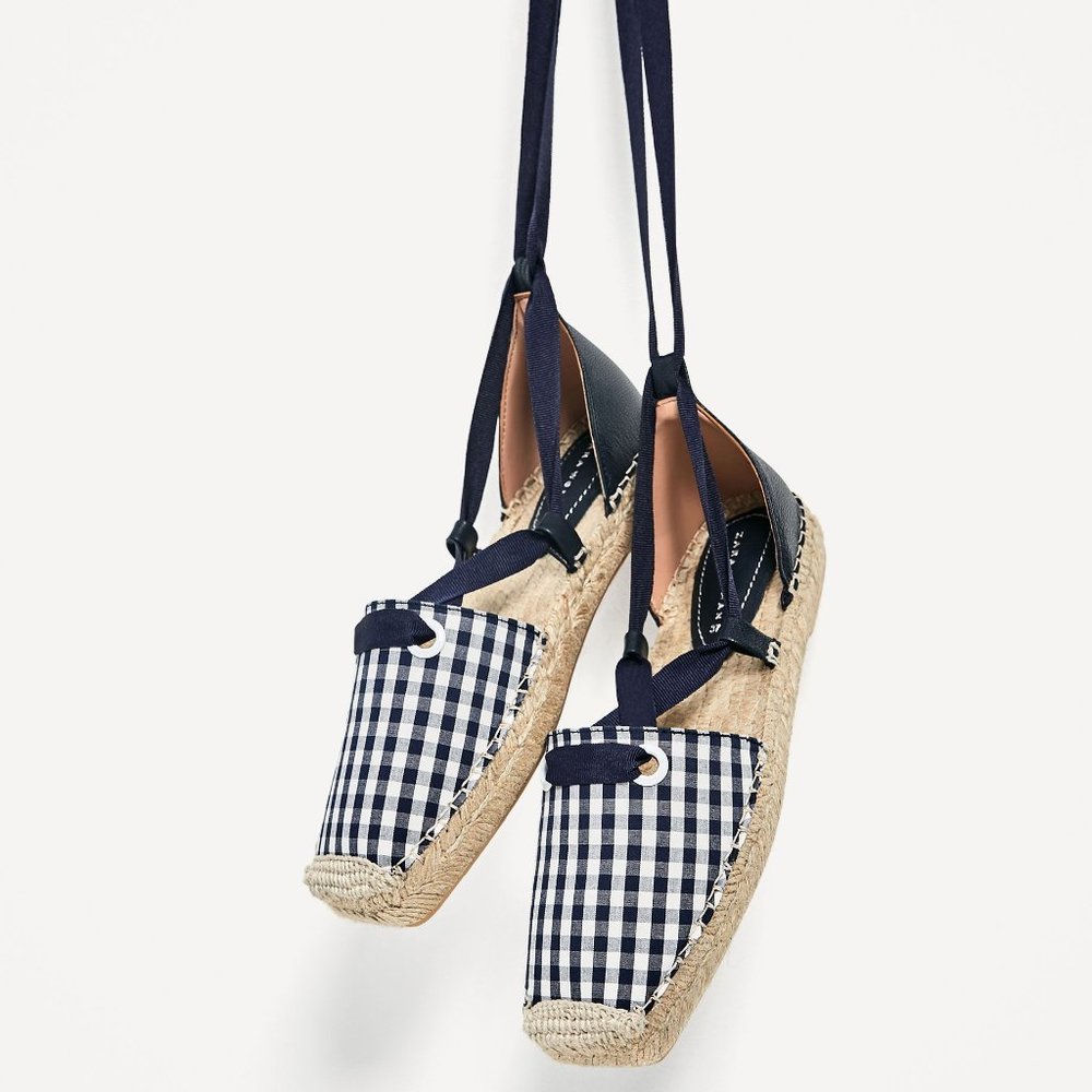 Zara gingham espadrilles